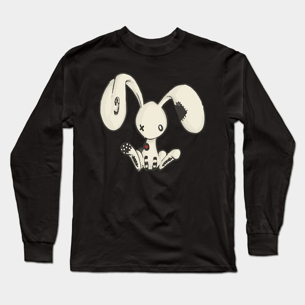 Emo Bunny Long Sleeve T-Shirt by madmonkey